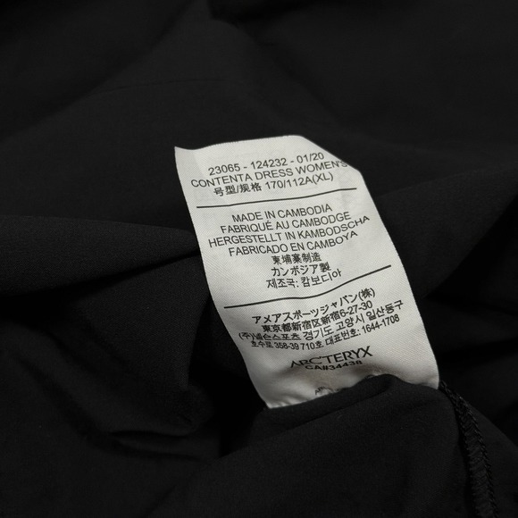 Arc'teryx Contenta Black Dress w Pockets Sz XL - Picture 12 of 12